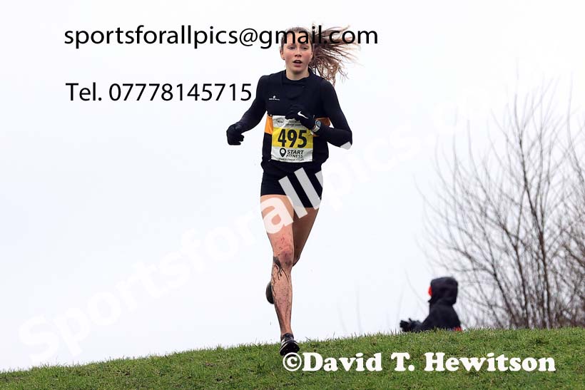 Womens under-17s and under-20s 2023 North Eastern Cross Country Champs., Temple Park, South Shields. Photo: David T. Hewitson/Sports for All Pics